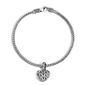 John hardy heart charm bracelet.
